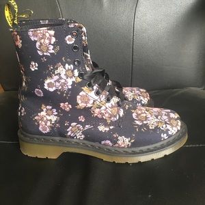 Floral Doc Marten Boots